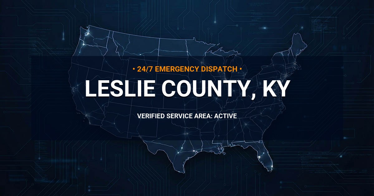 Emergency Plumbing Dispatch Map for Leslie County Plumbing Logistics