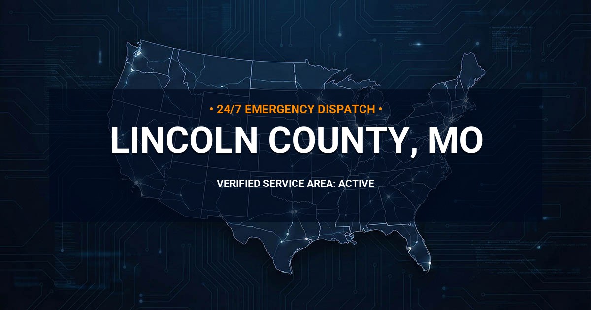 Emergency Plumbing Dispatch Map for Lincoln County Plumbing Logistics