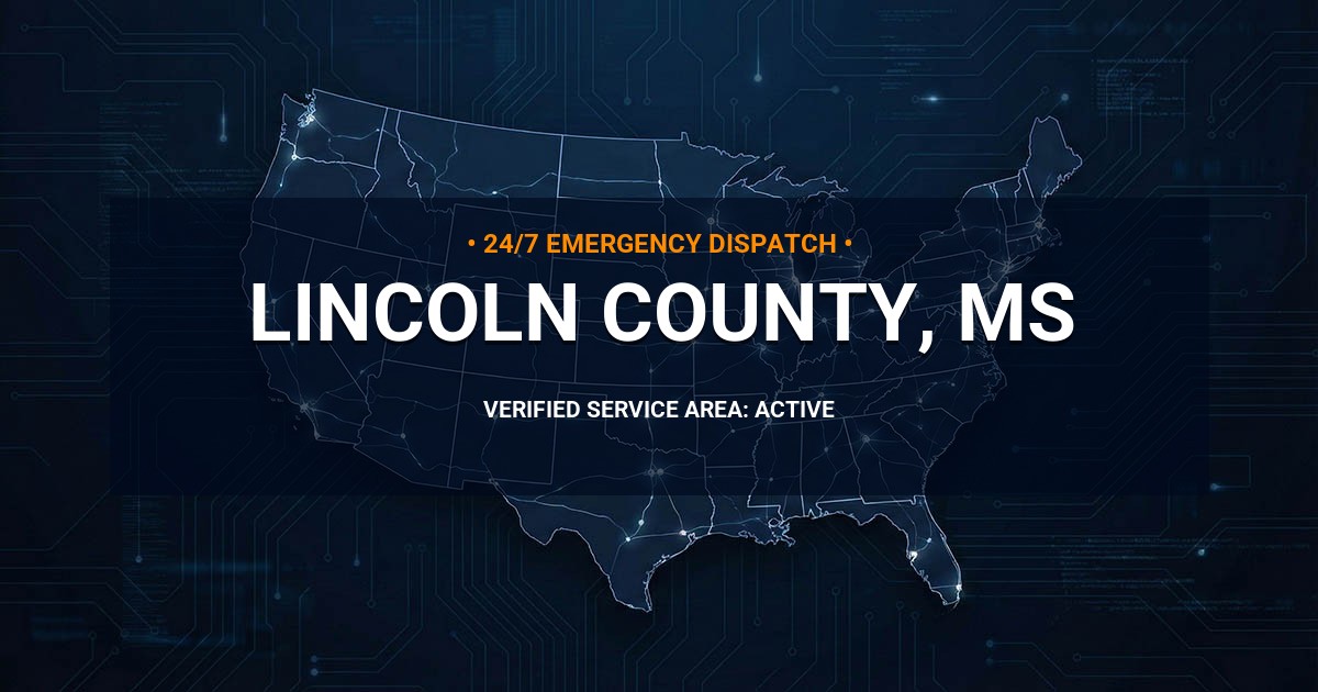 Emergency Plumbing Dispatch Map for Lincoln County Plumbing Logistics