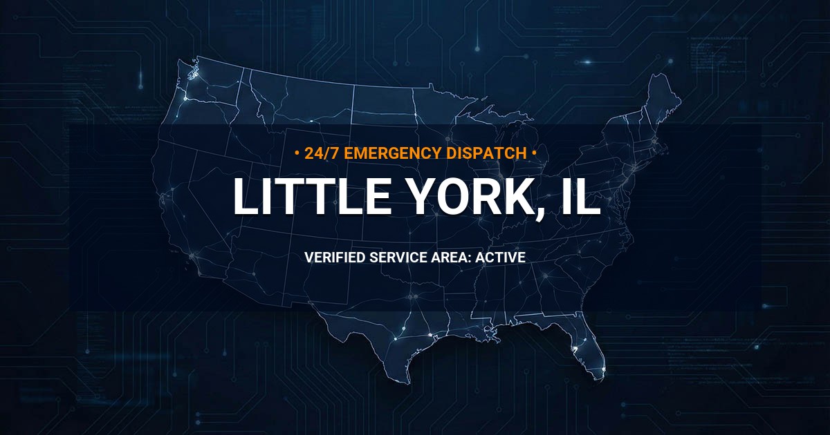 Emergency Plumbing Dispatch Map for Plumbing Services: Little York, IL