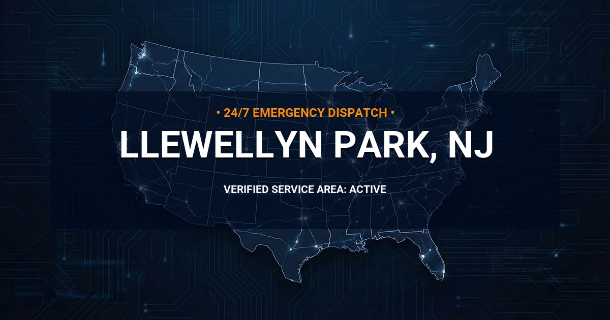 Emergency Plumbing Dispatch Map for Plumbing Services: Llewellyn Park, NJ