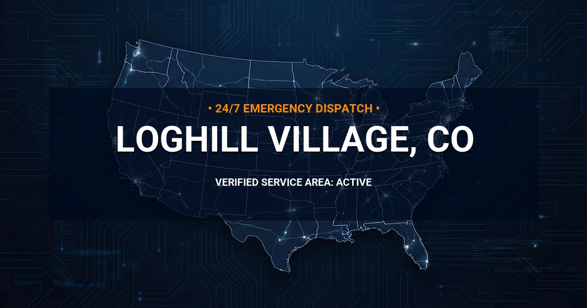 Emergency Plumbing Dispatch Map for Plumbing Services: Loghill Village, CO
