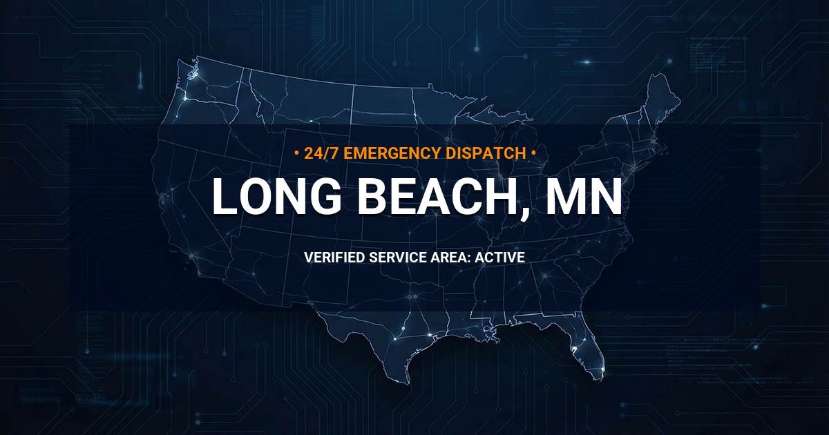 Emergency Plumbing Dispatch Map for Plumbing Services: Long Beach, MN
