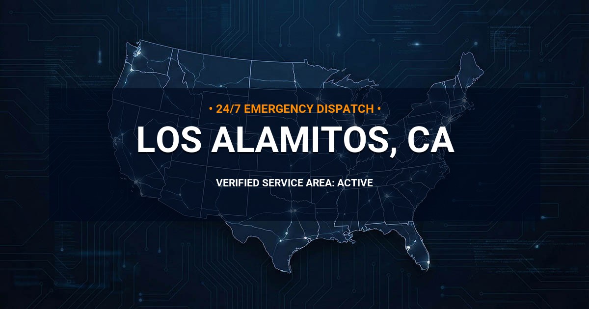 Emergency Plumbing Dispatch Map for Plumbing Services: Los Alamitos, CA
