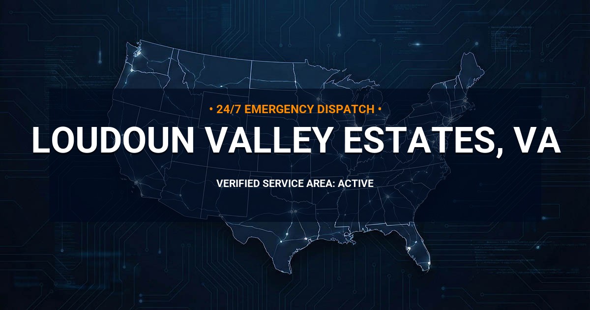 Emergency Plumbing Dispatch Map for Plumbing Services: Loudoun Valley Estates, VA