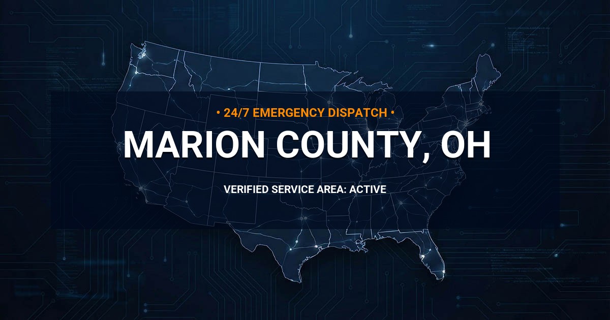 Emergency Plumbing Dispatch Map for Marion County Plumbing Logistics