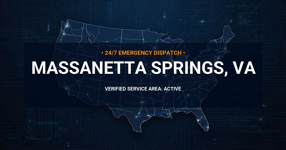 Emergency Plumbing Dispatch Map for Plumbing Services: Massanetta Springs, VA