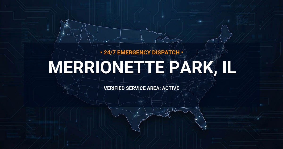 Emergency Plumbing Dispatch Map for Plumbing Services: Merrionette Park, IL