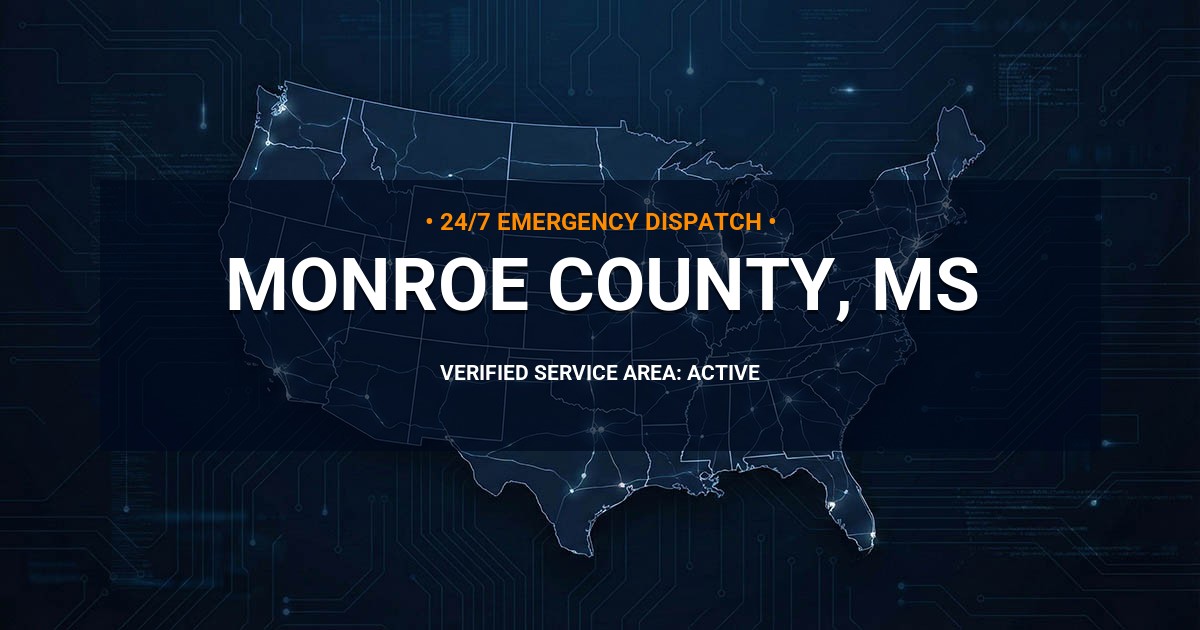 Emergency Plumbing Dispatch Map for Monroe County Plumbing Logistics