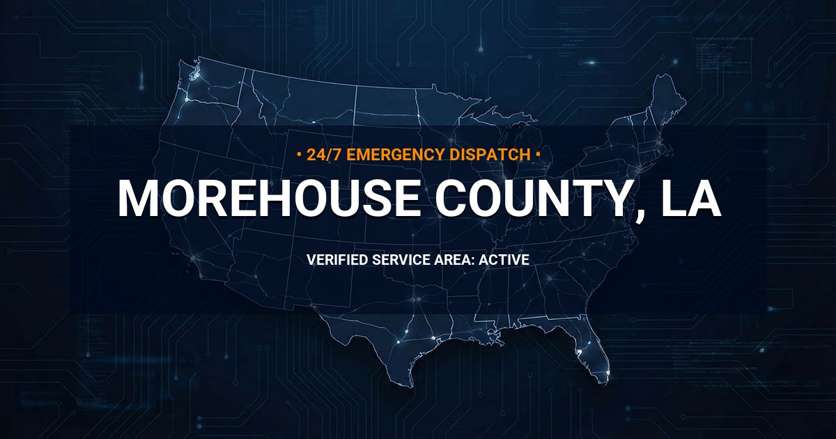 Emergency Plumbing Dispatch Map for Morehouse County Plumbing Logistics
