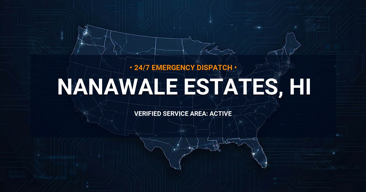 Emergency Plumbing Dispatch Map for Plumbing Services: Nanawale Estates, HI