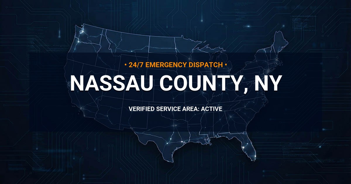 Emergency Plumbing Dispatch Map for Nassau County Plumbing Logistics
