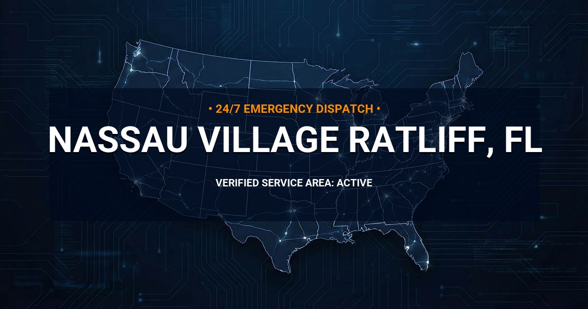 Emergency Plumbing Dispatch Map for Plumbing Services: Nassau Village-Ratliff, FL