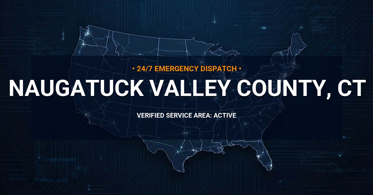Emergency Plumbing Dispatch Map for Naugatuck Valley County Plumbing Logistics