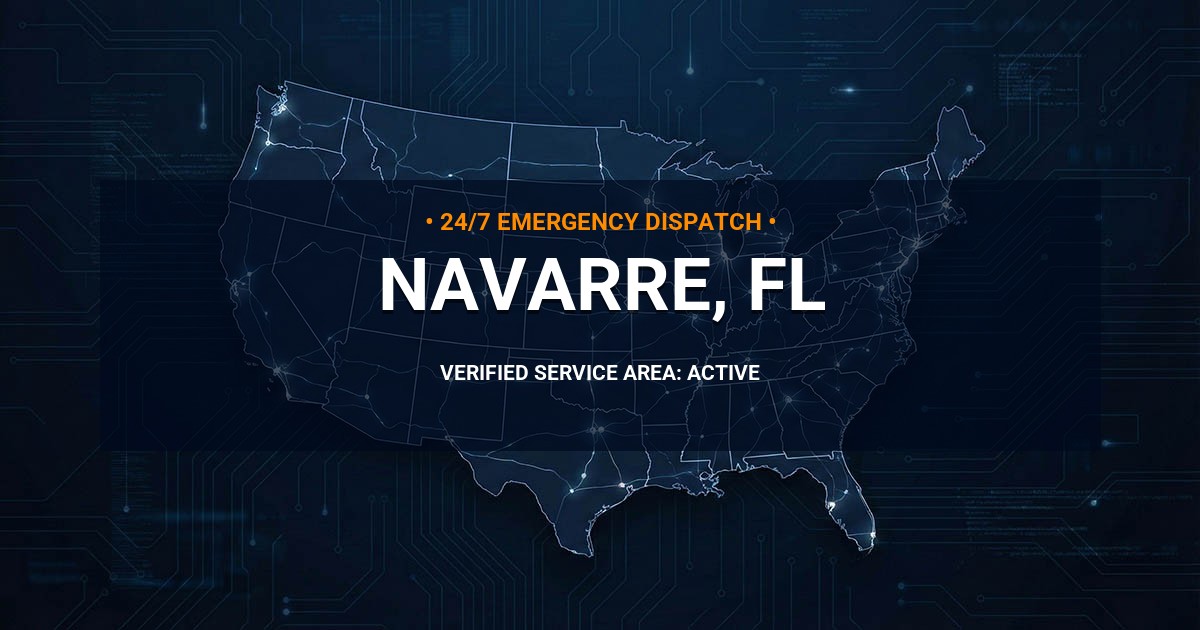 Emergency Plumbing Dispatch Map for Plumbing Services: Navarre, FL