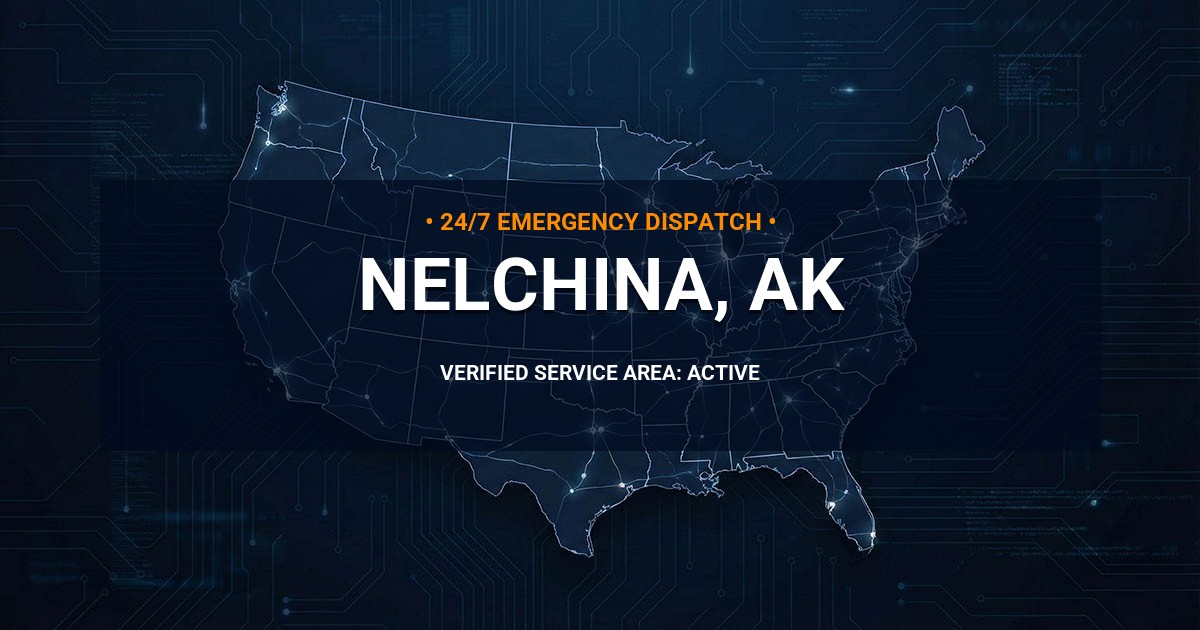 Emergency Plumbing Dispatch Map for Plumbing Services: Nelchina, AK