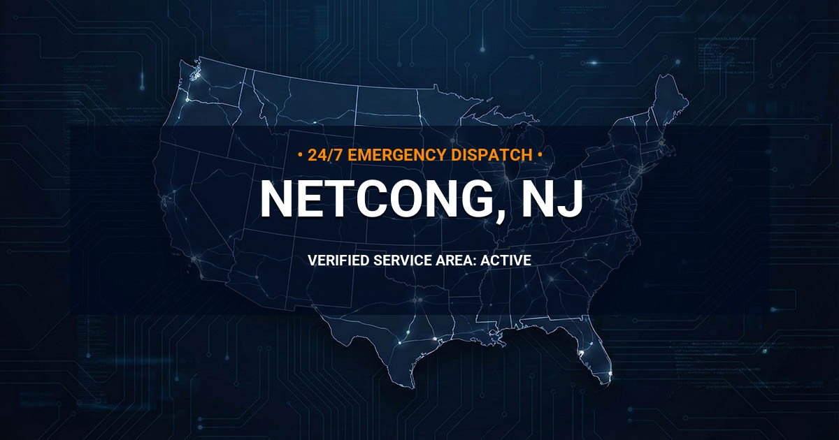 Emergency Plumbing Dispatch Map for Plumbing Services: Netcong, NJ