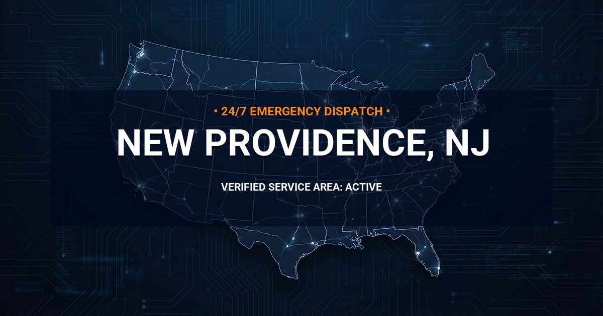 Emergency Plumbing Dispatch Map for Plumbing Services: New Providence, NJ