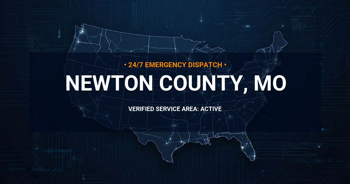 Emergency Plumbing Dispatch Map for Newton County Plumbing Logistics