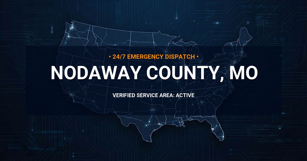 Emergency Plumbing Dispatch Map for Nodaway County Plumbing Logistics