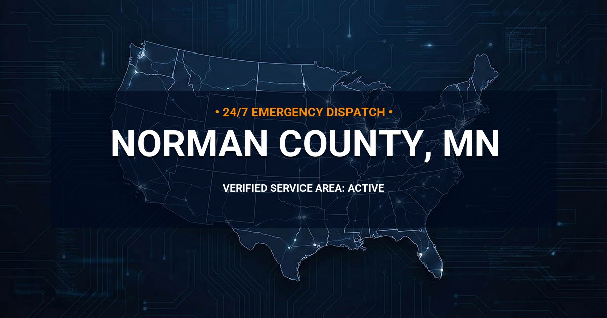 Emergency Plumbing Dispatch Map for Norman County Plumbing Logistics