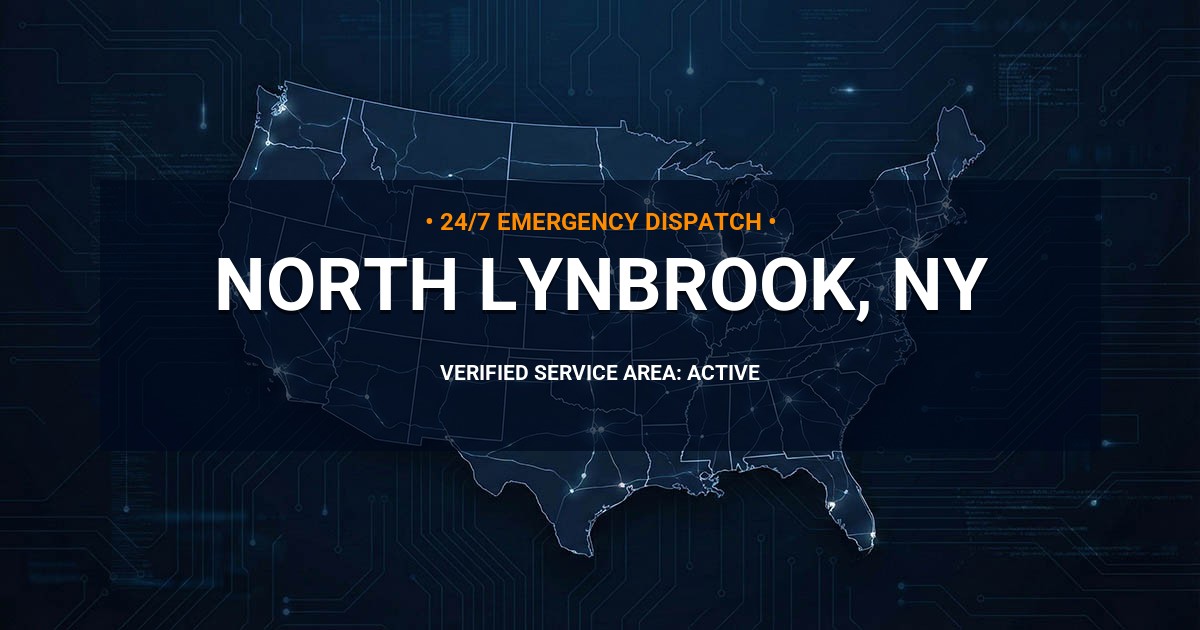 Emergency Plumbing Dispatch Map for Plumbing Services: North Lynbrook, NY