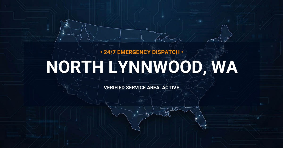 Emergency Plumbing Dispatch Map for Plumbing Services: North Lynnwood, WA