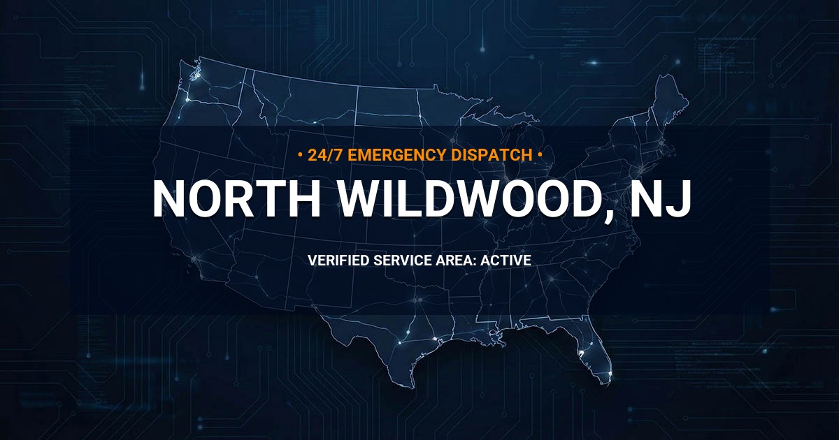 Emergency Plumbing Dispatch Map for Plumbing Services: North Wildwood, NJ