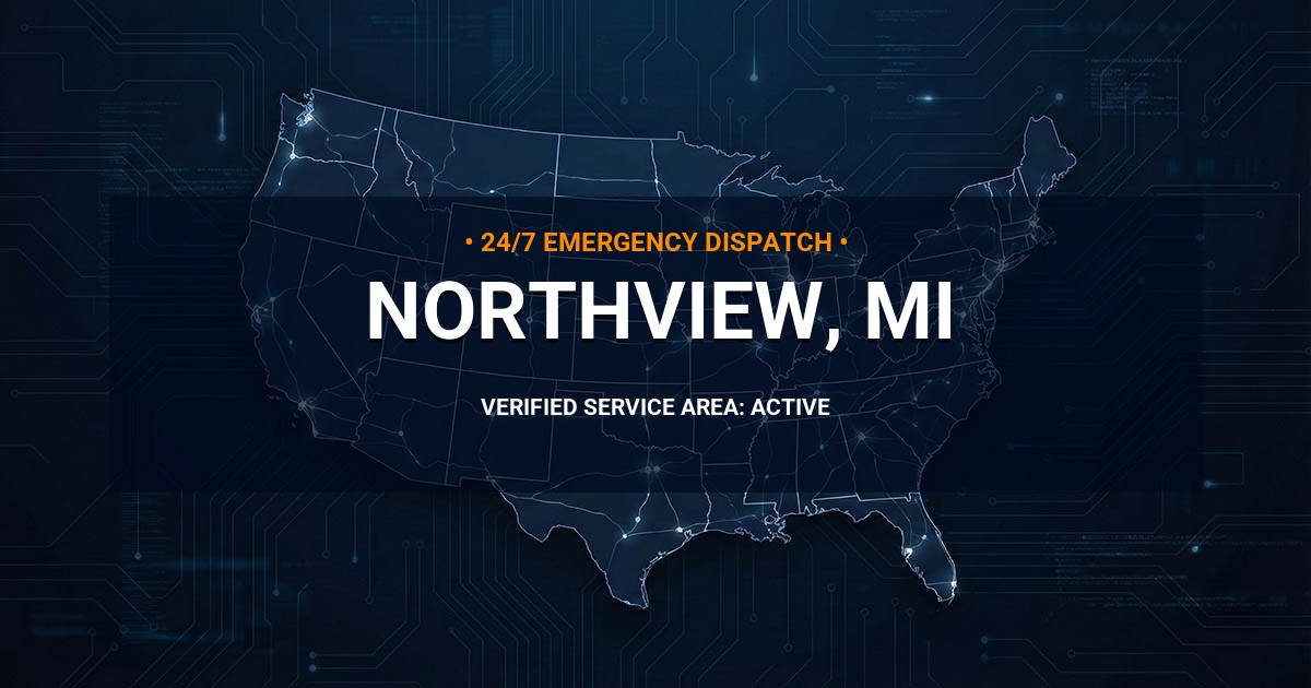 Emergency Plumbing Dispatch Map for Plumbing Services: Northview, MI