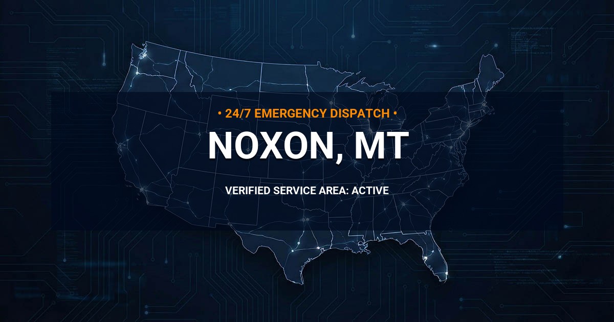 Emergency Plumbing Dispatch Map for Plumbing Services: Noxon, MT