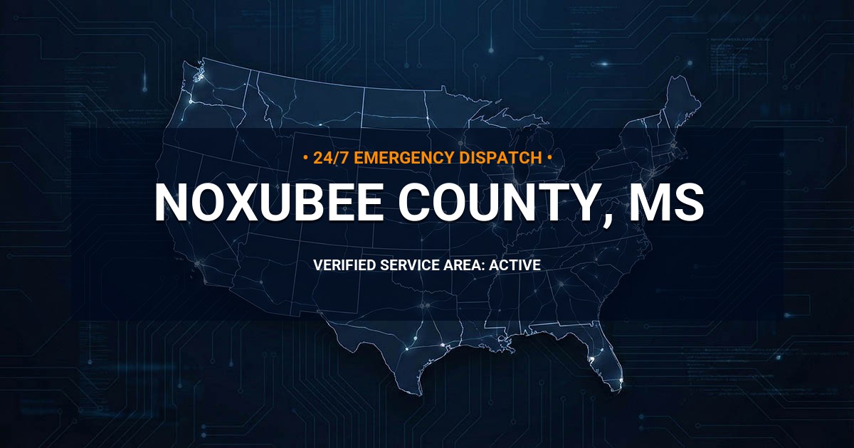 Emergency Plumbing Dispatch Map for Noxubee County Plumbing Logistics