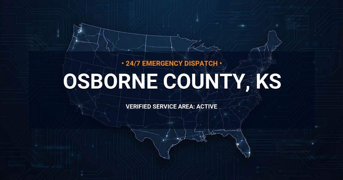 Emergency Plumbing Dispatch Map for Osborne County Plumbing Logistics