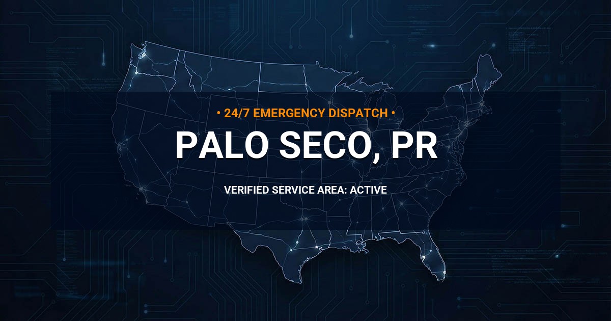 Emergency Plumbing Dispatch Map for Plumbing Services: Palo Seco, PR