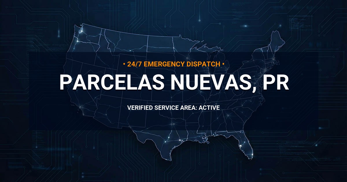Emergency Plumbing Dispatch Map for Plumbing Services: Parcelas Nuevas, PR