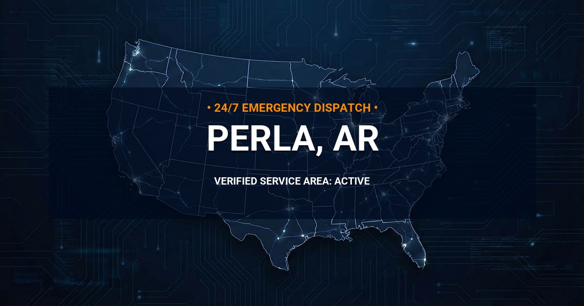 Emergency Plumbing Dispatch Map for Plumbing Services: Perla, AR