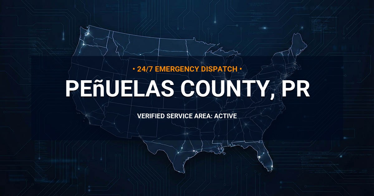 Emergency Plumbing Dispatch Map for Peñuelas County Plumbing Logistics