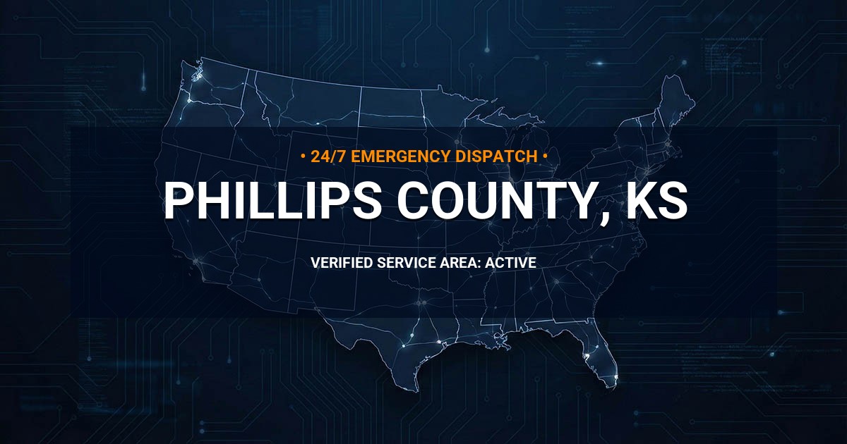 Emergency Plumbing Dispatch Map for Phillips County Plumbing Logistics