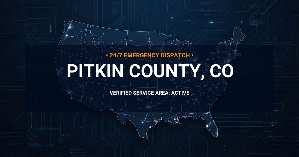 Emergency Plumbing Dispatch Map for Pitkin County Plumbing Logistics
