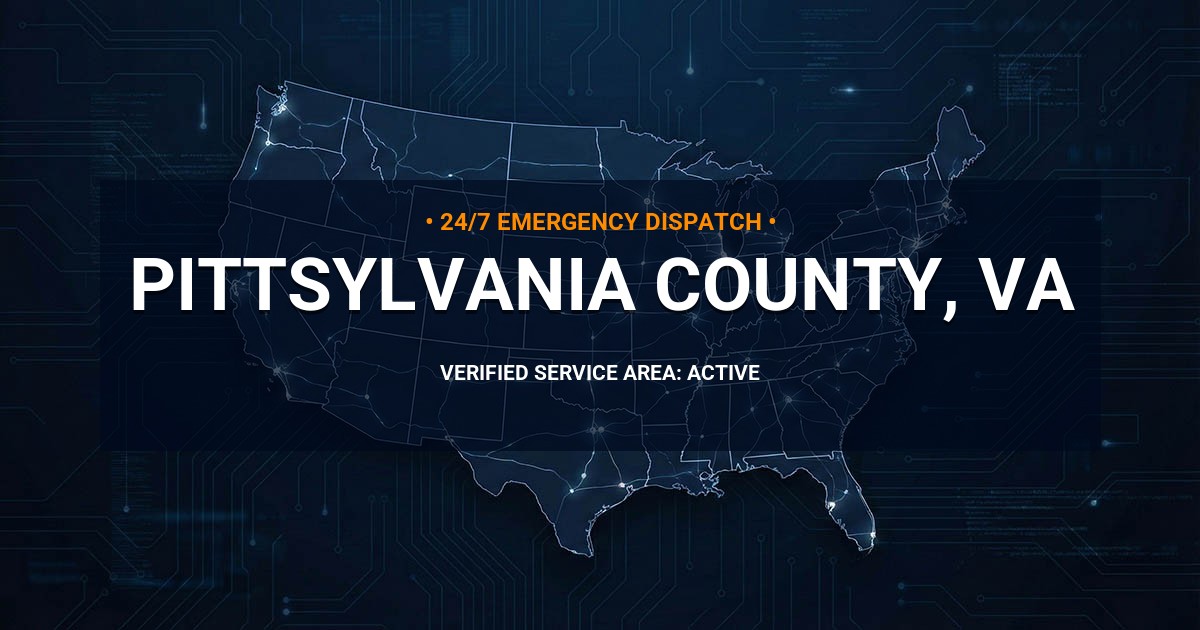Emergency Plumbing Dispatch Map for Pittsylvania County Plumbing Logistics