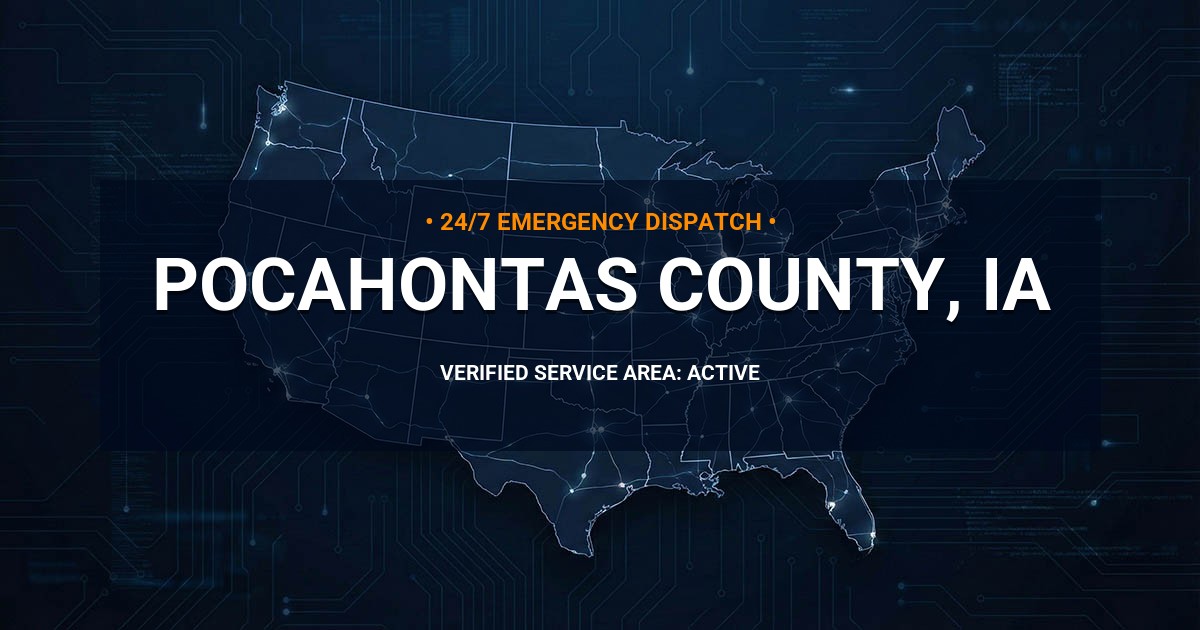 Emergency Plumbing Dispatch Map for Pocahontas County Plumbing Logistics