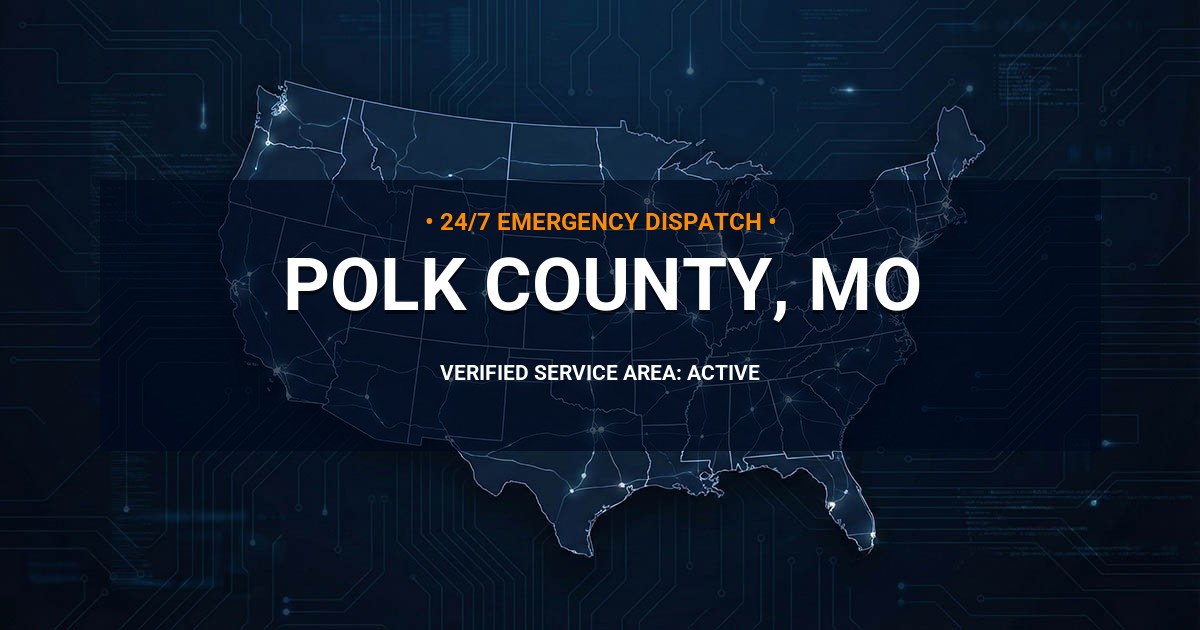 Emergency Plumbing Dispatch Map for Polk County Plumbing Logistics