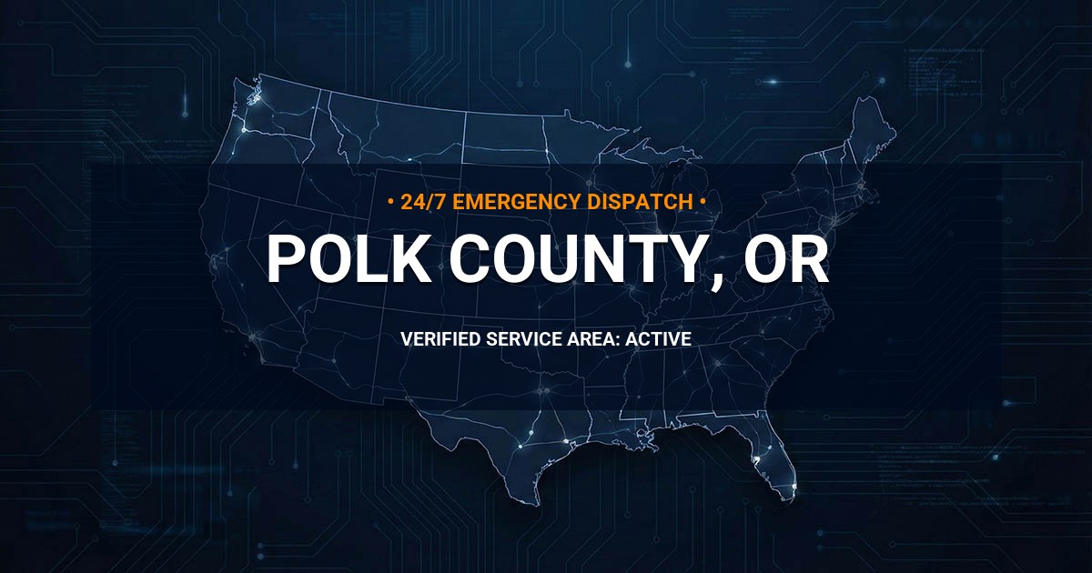 Emergency Plumbing Dispatch Map for Polk County Plumbing Logistics