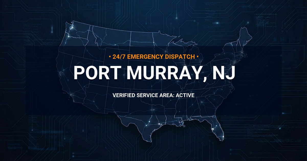 Emergency Plumbing Dispatch Map for Plumbing Services: Port Murray, NJ