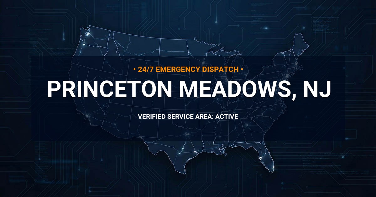 Emergency Plumbing Dispatch Map for Plumbing Services: Princeton Meadows, NJ
