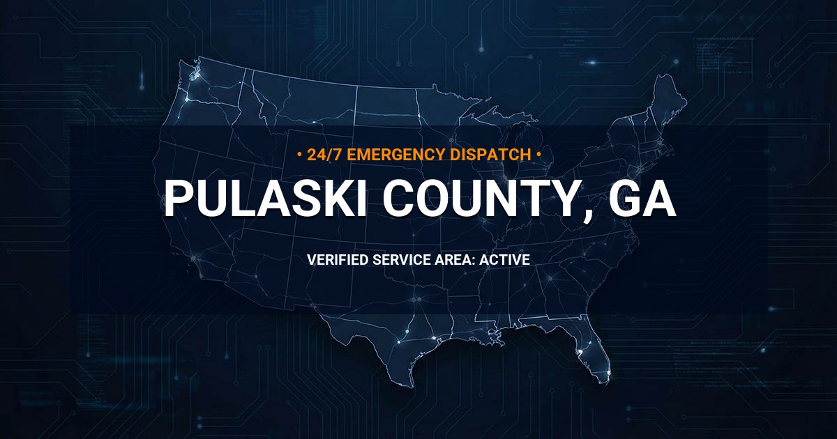 Emergency Plumbing Dispatch Map for Pulaski County Plumbing Logistics