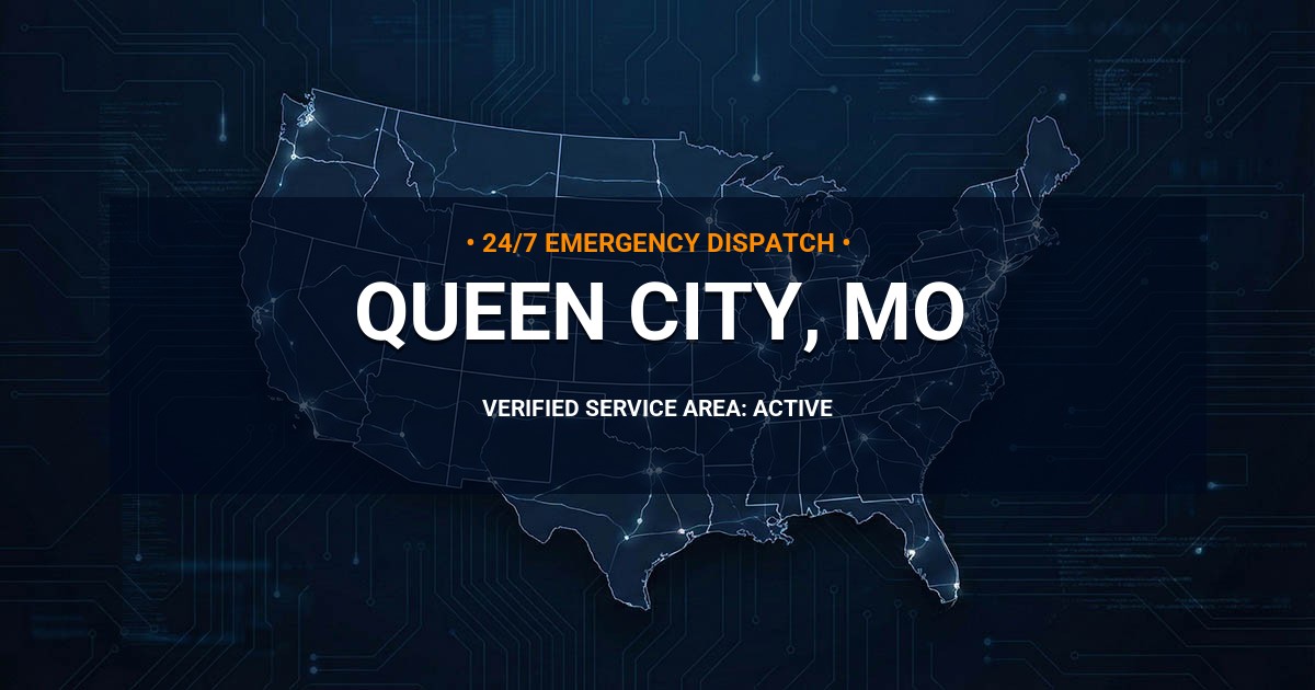 Emergency Plumbing Dispatch Map for Plumbing Services: Queen City, MO
