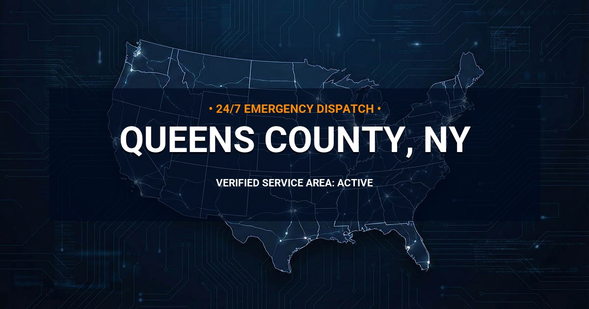 Emergency Plumbing Dispatch Map for Queens County Plumbing Logistics