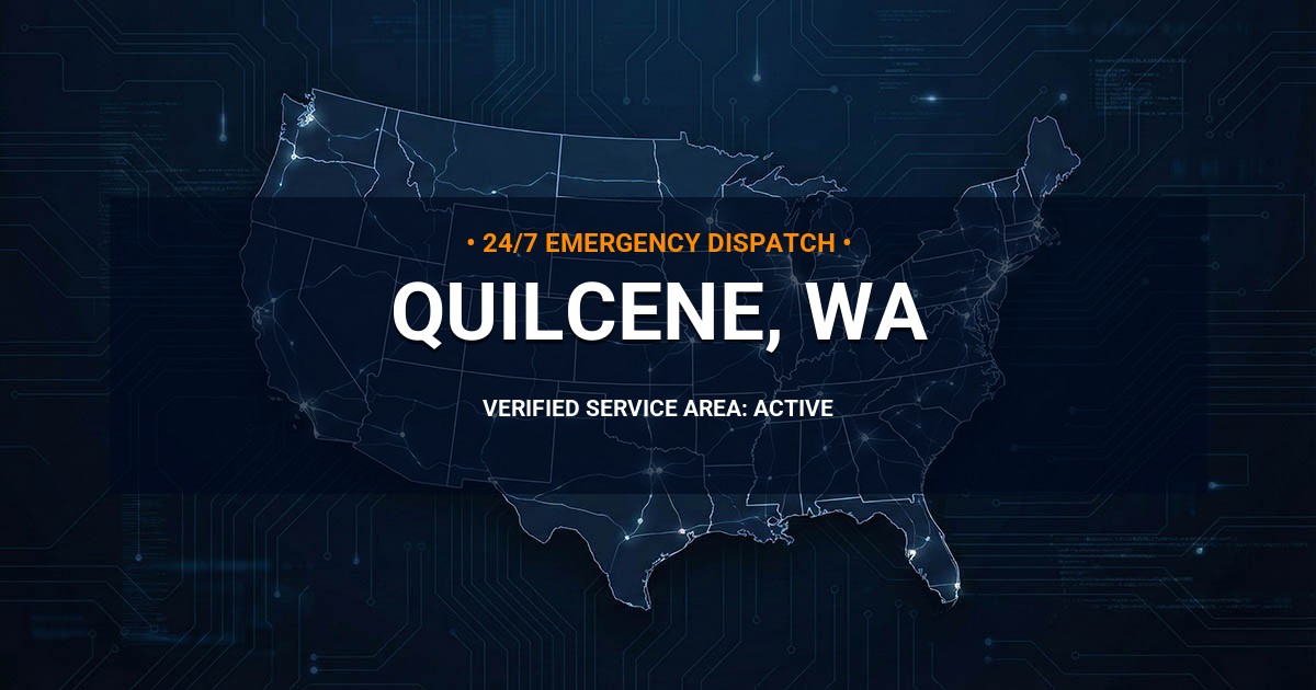 Emergency Plumbing Dispatch Map for Plumbing Services: Quilcene, WA