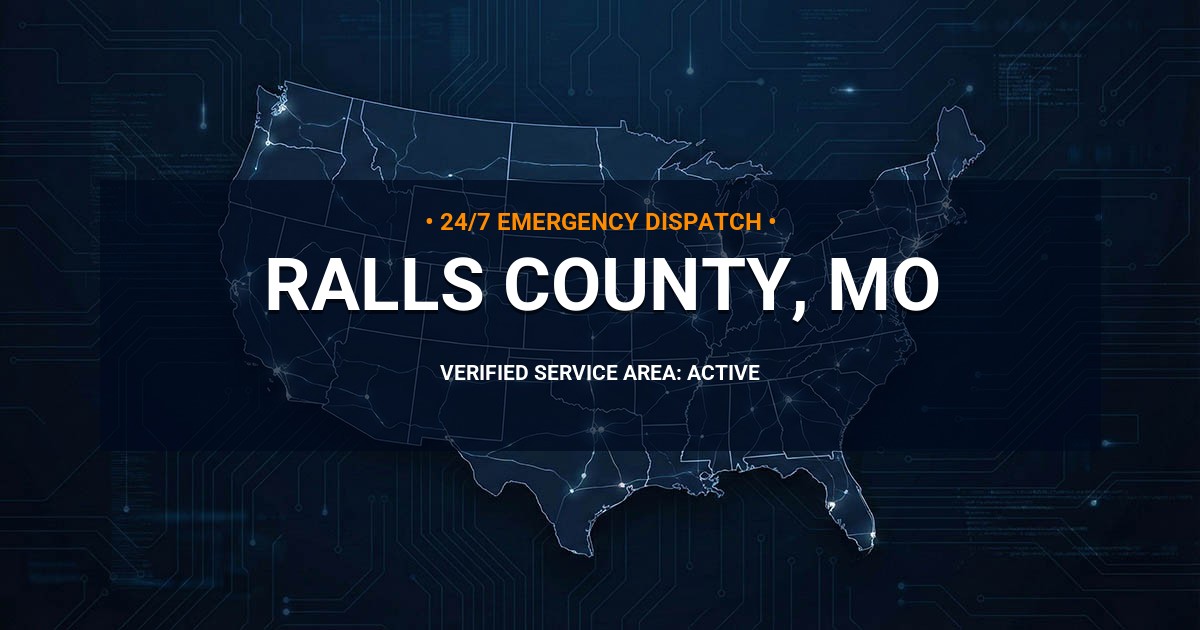 Emergency Plumbing Dispatch Map for Ralls County Plumbing Logistics
