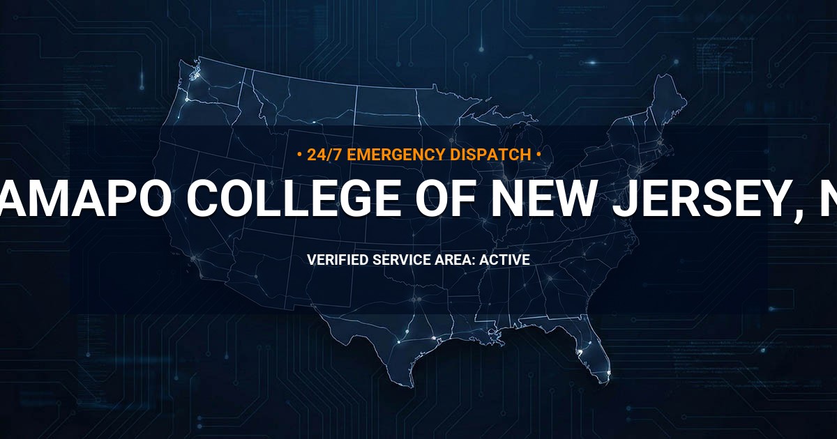 Emergency Plumbing Dispatch Map for Plumbing Services: Ramapo College of New Jersey, NJ